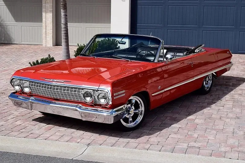 1963 Chevrolet Impala Convertible Red